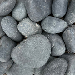 Black Mexican Beach Pebble 3-5"