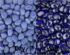 Sea Glass Pebble Blue