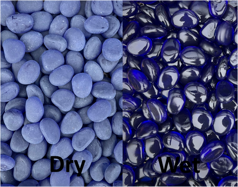 Sea Glass Pebble Blue