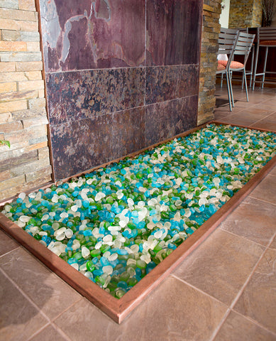 Sea Glass Pebble Ocean Mix