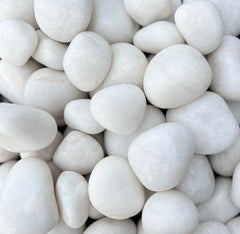 Pearl White Agate Pebbles