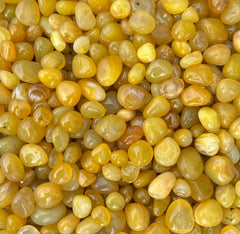Yellow Striped Agate Pebbles