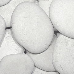 Ivory Seaside Beach Pebble, 3-5"