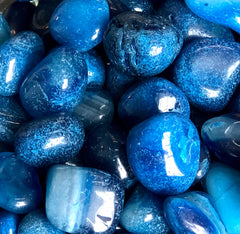 Blue Striped Agate Pebbles