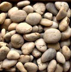 White Polished Pebble 1 ½-2 ½"
