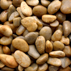 Yellow Polished Pebble 1 ½-2 ½"
