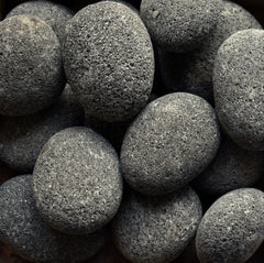 Black Lava Beach Pebble 4-6"