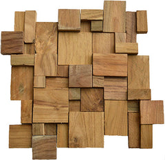 Recycled Teak 3D Cladding