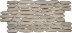 Standing Tan Pebble Tile, 6"x12"