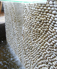 Standing Ivory Pebble Tile, 6