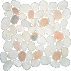Sliced Mixed Pebble Tile