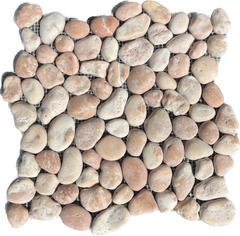 Natural Melon Pebble Tile