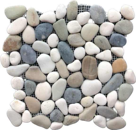 Natural Ocean Blend Pebble Tile – Pebble Tile Mosaics