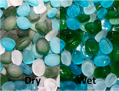 Sea Glass Pebble Ocean Mix