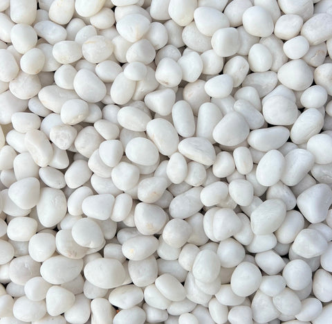 Pearl White Agate Pebbles
