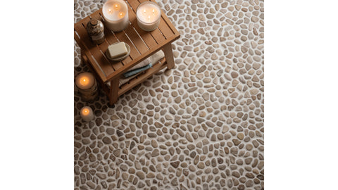 Natural Tan Pebble Tile