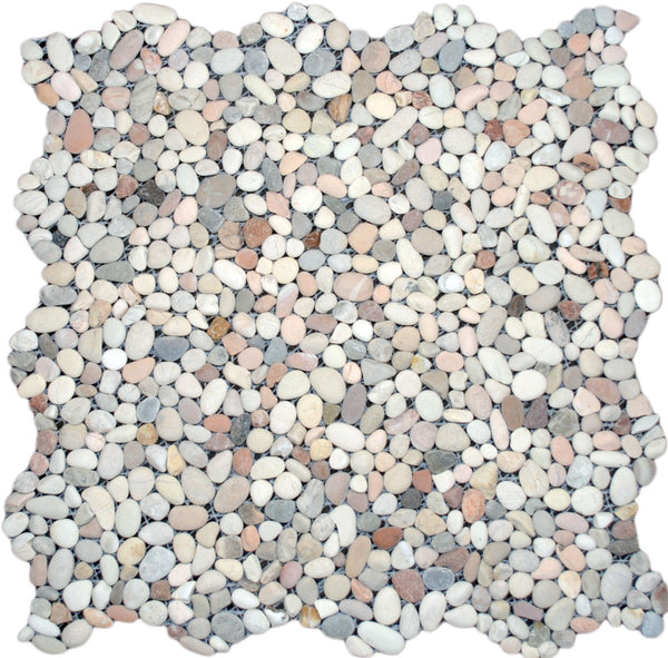 Mini Mixed Pebble Tile – Pebble Tile Mosaics