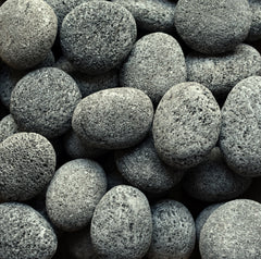Black Lava Beach Pebble 2-4"