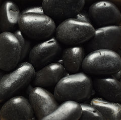 Black Polished Pebble 3-5"
