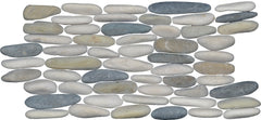 Standing Ocean Blend Pebble Tile, 6"x12"