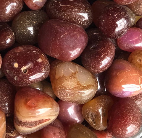 Ruby Red Agate Pebbles