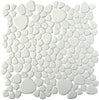 Image of Porcelain Arctic White Pebble Tile
