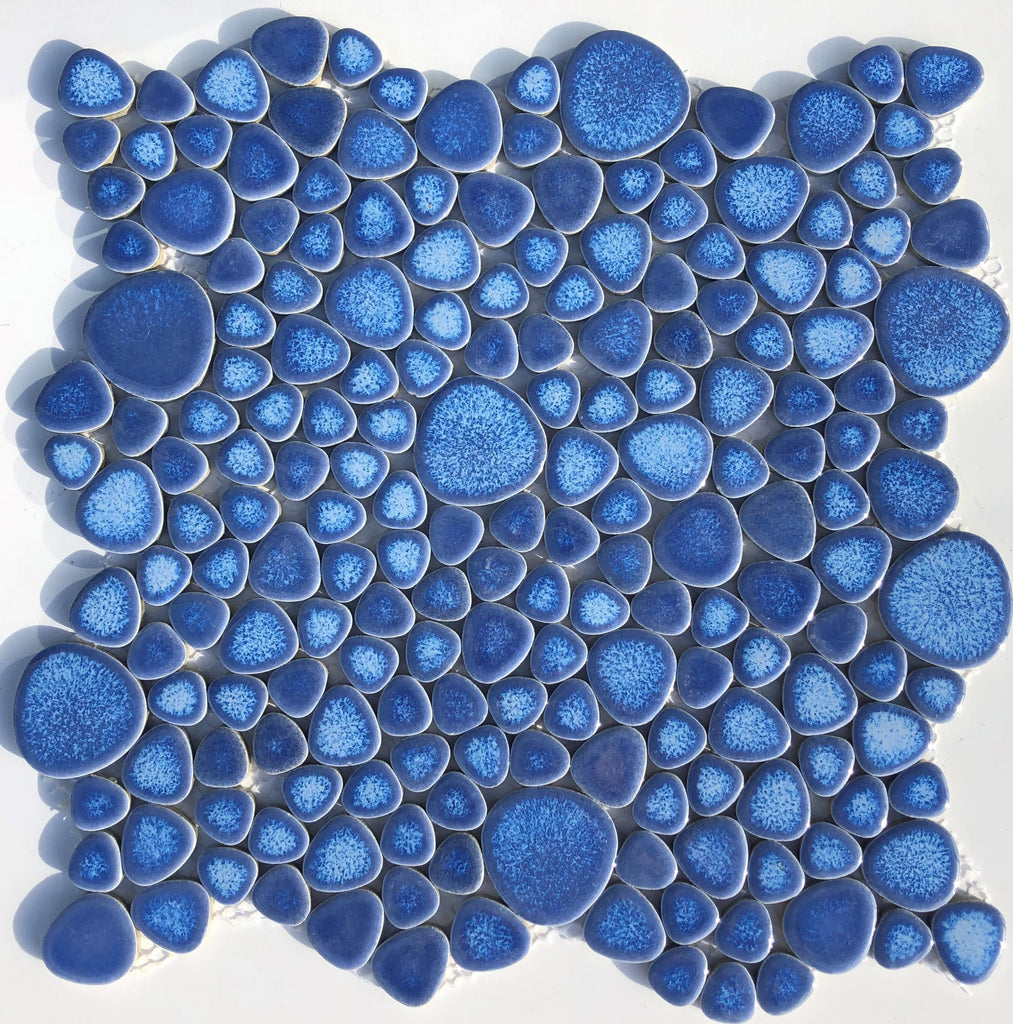 Ceramic Rectangular Pebble Tile Porcelain Ocean Pebble Tile – Pebble Tile Mosaics